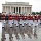 Image for article titled Planes, Tanks, & Space Force: Scenes From Trump's Soggy Fourth of July Extravaganza